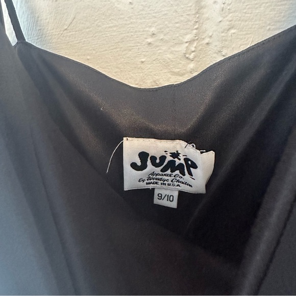 Vintage 90s Black Chiffon Drape Slip Maxi Dress - Picture 4 of 5